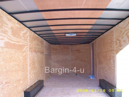 New 2026 Brand New 8.5x20 Tandem Axle, V-Nosed Enclosed Carhauler Trailer