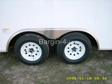 New 2026 Brand New 8.5x20 Tandem Axle, V-Nosed Enclosed Carhauler Trailer