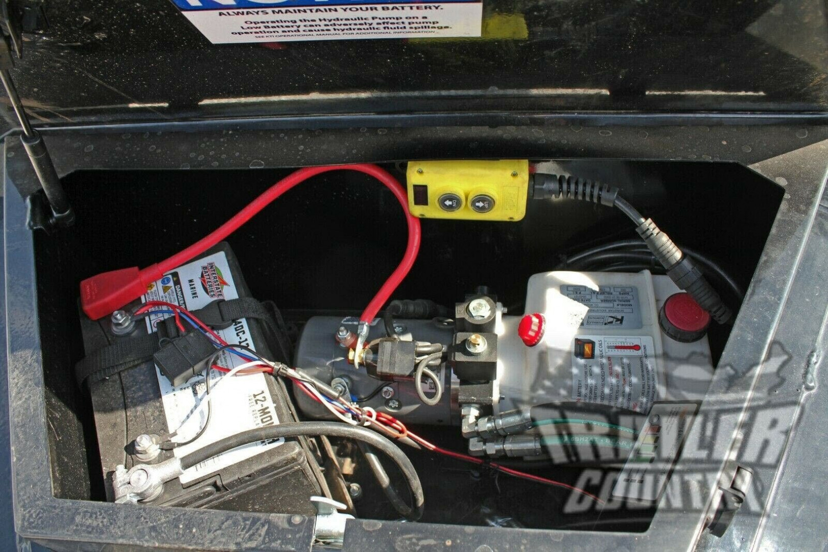 New NEW 8' x 16' Iron Bull Scissor Hoist Hydraulic Dump Trlr w/18" High DUAL DROP SIDES