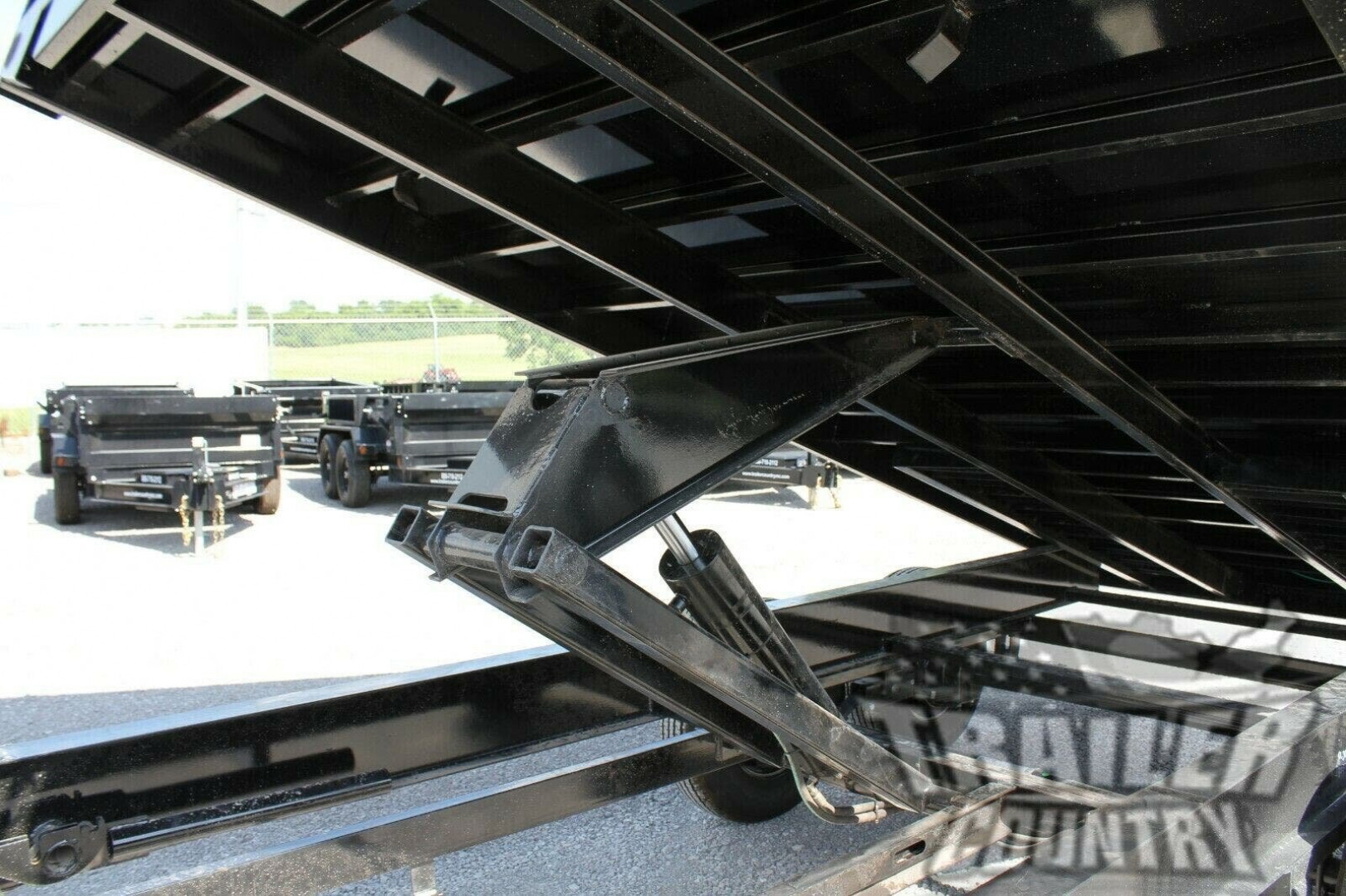 New NEW 8' x 16' Iron Bull Scissor Hoist Hydraulic Dump Trlr w/18" High DUAL DROP SIDES