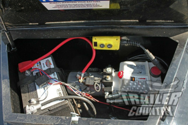 New NEW 8' x 16' Iron Bull Scissor Hoist Hydraulic Dump Trlr w/18" High DUAL DROP SIDES