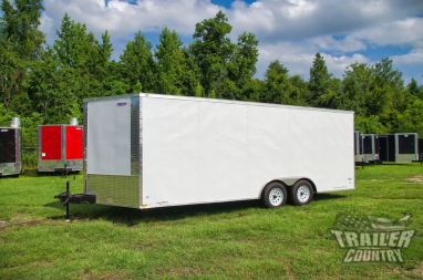 New NEW 8.5x20 Tandem Axle, Enclosed Car Hauler Trailer w/3,500 Axles **HOT SELLER**