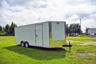 New NEW 8.5x20 Tandem Axle, Enclosed Car Hauler Trailer w/3,500 Axles **HOT SELLER**