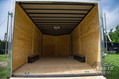 New NEW 8.5x20 Tandem Axle, Enclosed Car Hauler Trailer w/3,500 Axles **HOT SELLER**