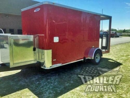 New 2026 NEW 6 X 14 Single Axle, Enclosed Mobile Kitchen Concession ~ Food Vending Trlr