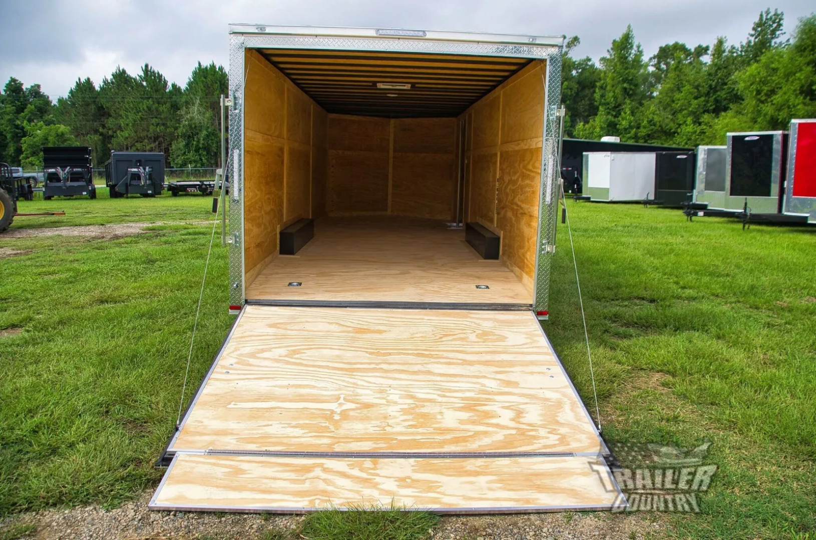 New NEW 8.5x24 w/5200# Dexter Axles. Ramp, and Heavy Duty Frame