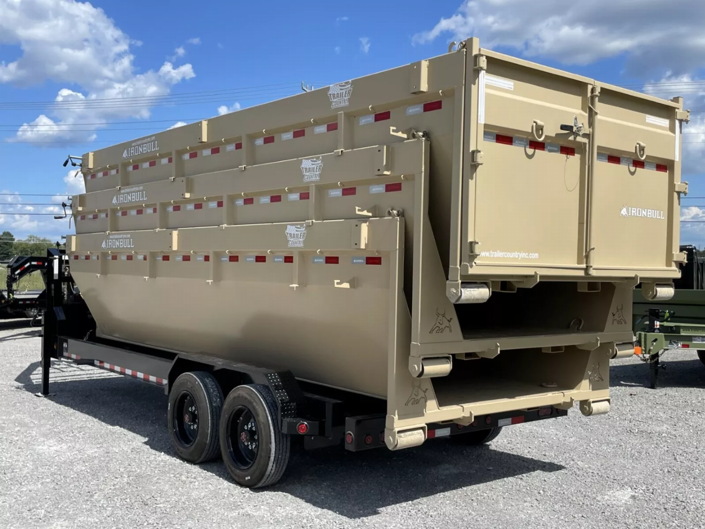 New NEW Ironbull 20FT ROLL OFF, 16K Trailer, with (3)Stackable Dump Bins