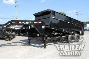 New Brand New Model 7'x16' Tandem Axle, Gooseneck, Scissor Hoist Hydraulic Dump