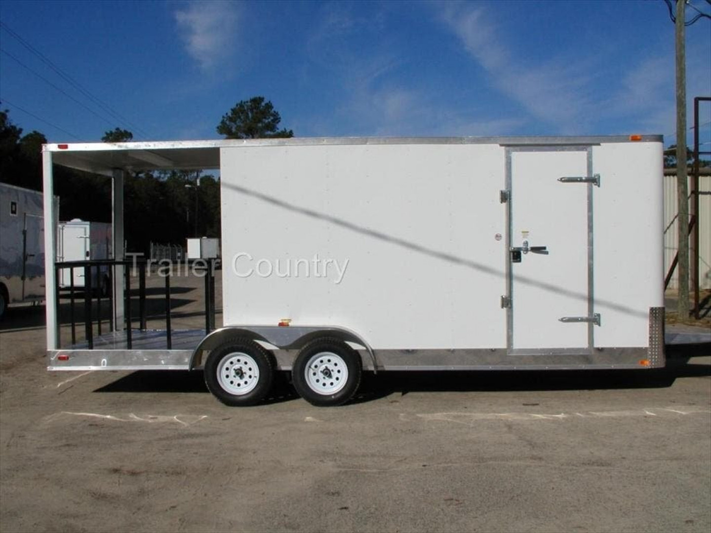 New 2026 NEW 7x20FT Concession w/Porch, 4FT Hood, 7FT Height, Concession Window