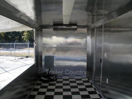 New 2026 NEW 7x20FT Concession w/Porch, 4FT Hood, 7FT Height, Concession Window