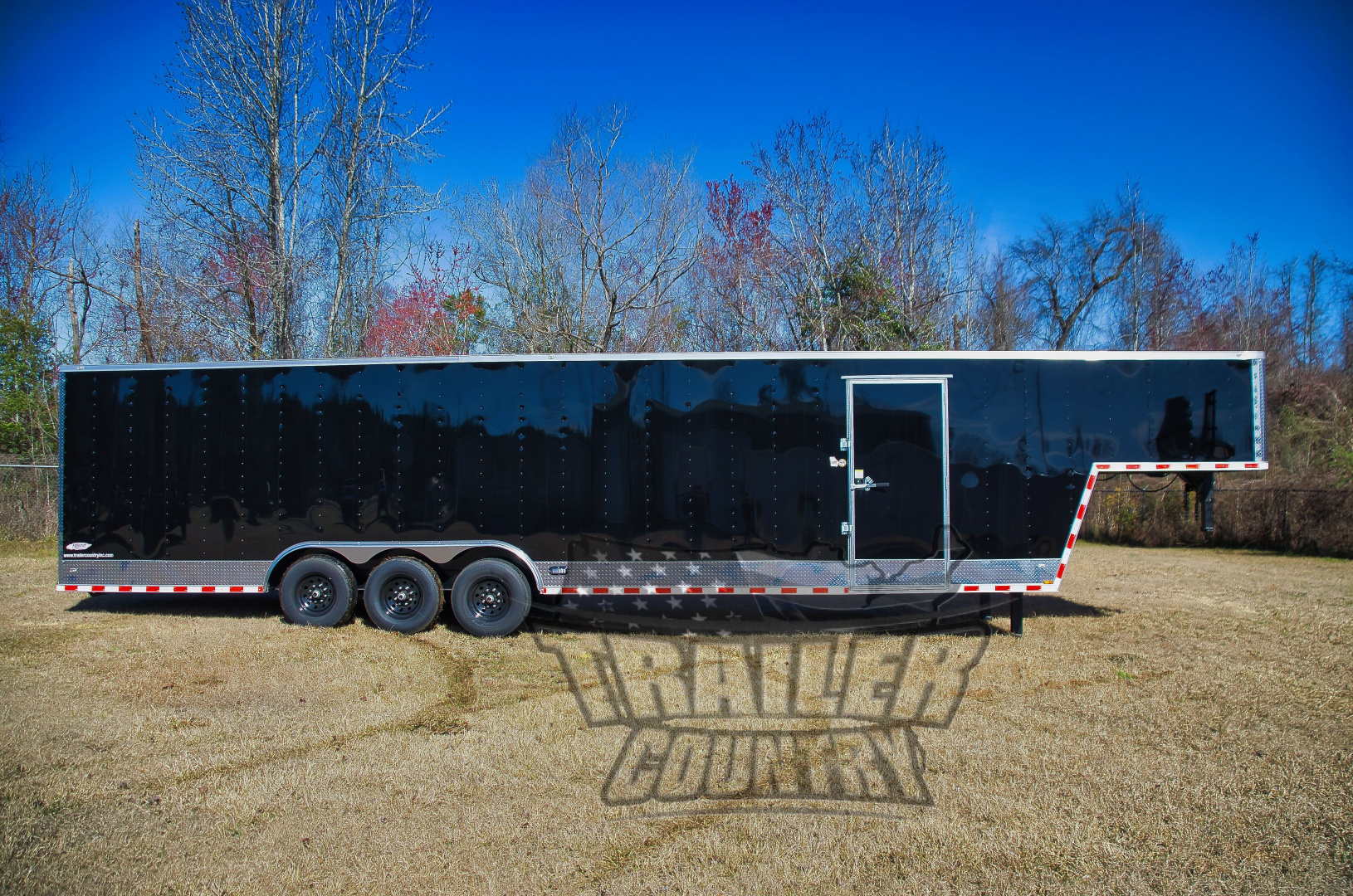 New 2026 Brand New Model 8.5x40 (32 + 8' RISER) Triple Axle, Enclosed Gooseneck