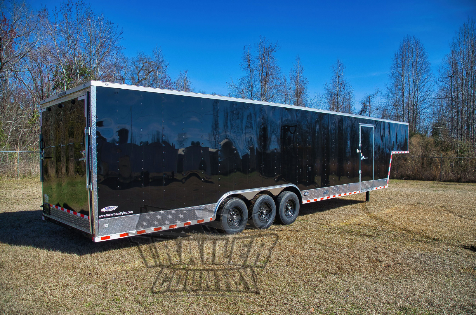 New 2026 Brand New Model 8.5x40 (32 + 8' RISER) Triple Axle, Enclosed Gooseneck
