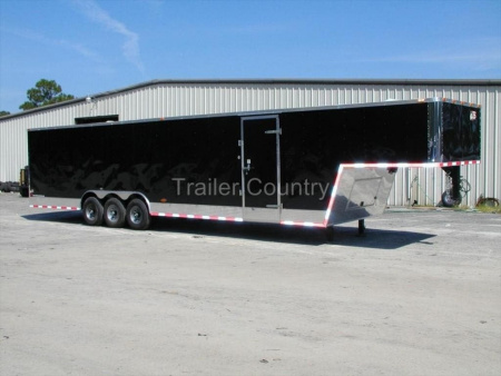 New 2026 Brand New Model 8.5x40 (32 + 8' RISER) Triple Axle, Enclosed Gooseneck