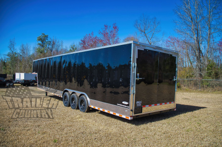 New 2026 Brand New Model 8.5x40 (32 + 8' RISER) Triple Axle, Enclosed Gooseneck