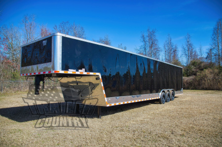 New 2026 Brand New Model 8.5x40 (32 + 8' RISER) Triple Axle, Enclosed Gooseneck