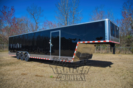 New 2026 Brand New Model 8.5x40 (32 + 8' RISER) Triple Axle, Enclosed Gooseneck