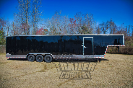 New 2026 Brand New Model 8.5x40 (32 + 8' RISER) Triple Axle, Enclosed Gooseneck
