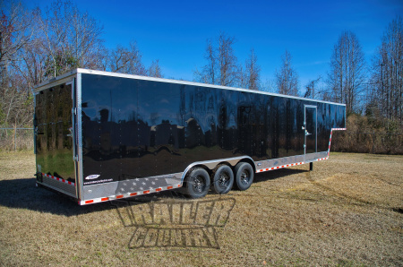 New 2026 Brand New Model 8.5x40 (32 + 8' RISER) Triple Axle, Enclosed Gooseneck
