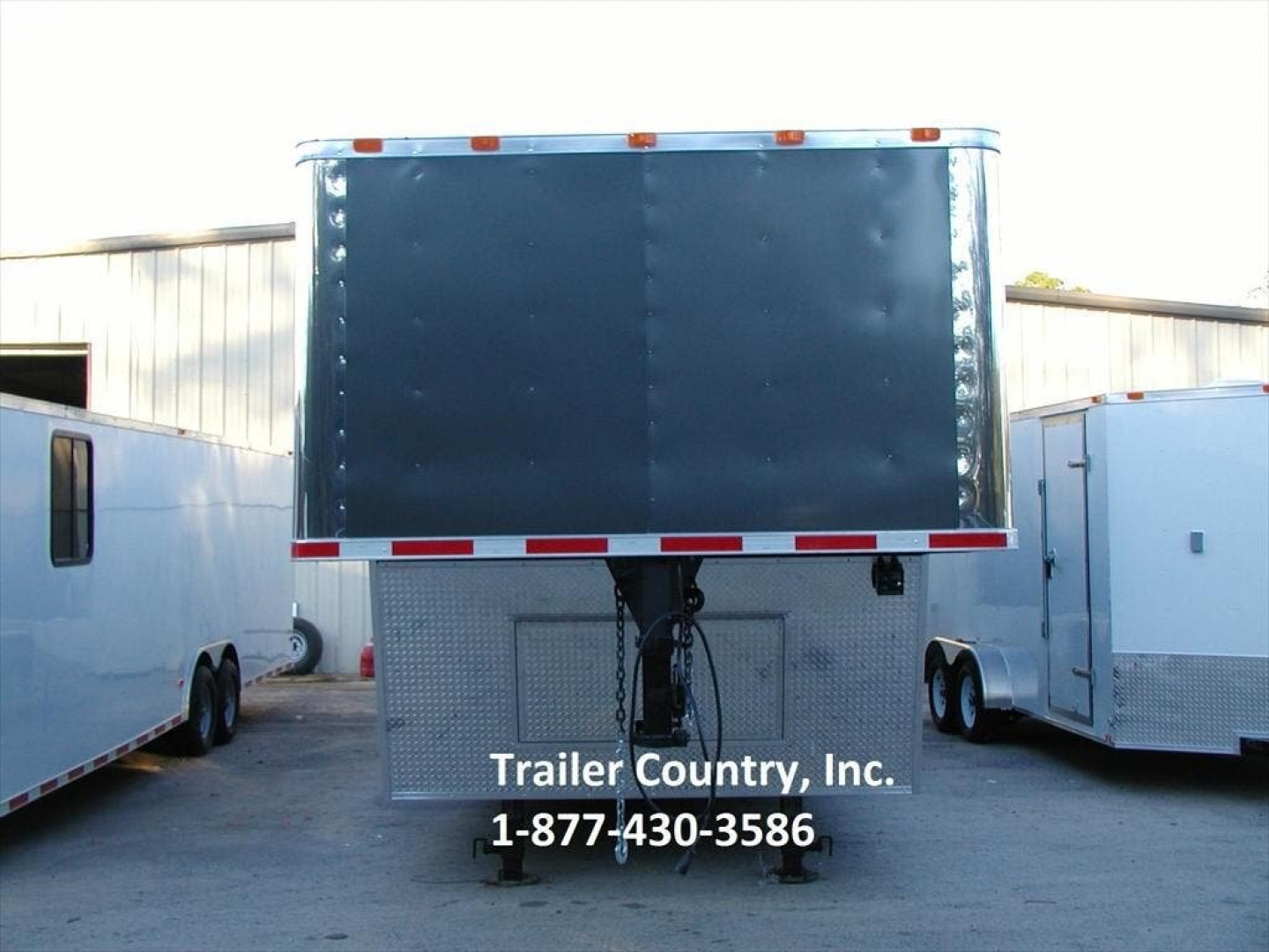 New 2026 Brand New 8.5x30 + 8' RISER Triple Axle, Enclosed Gooseneck ...