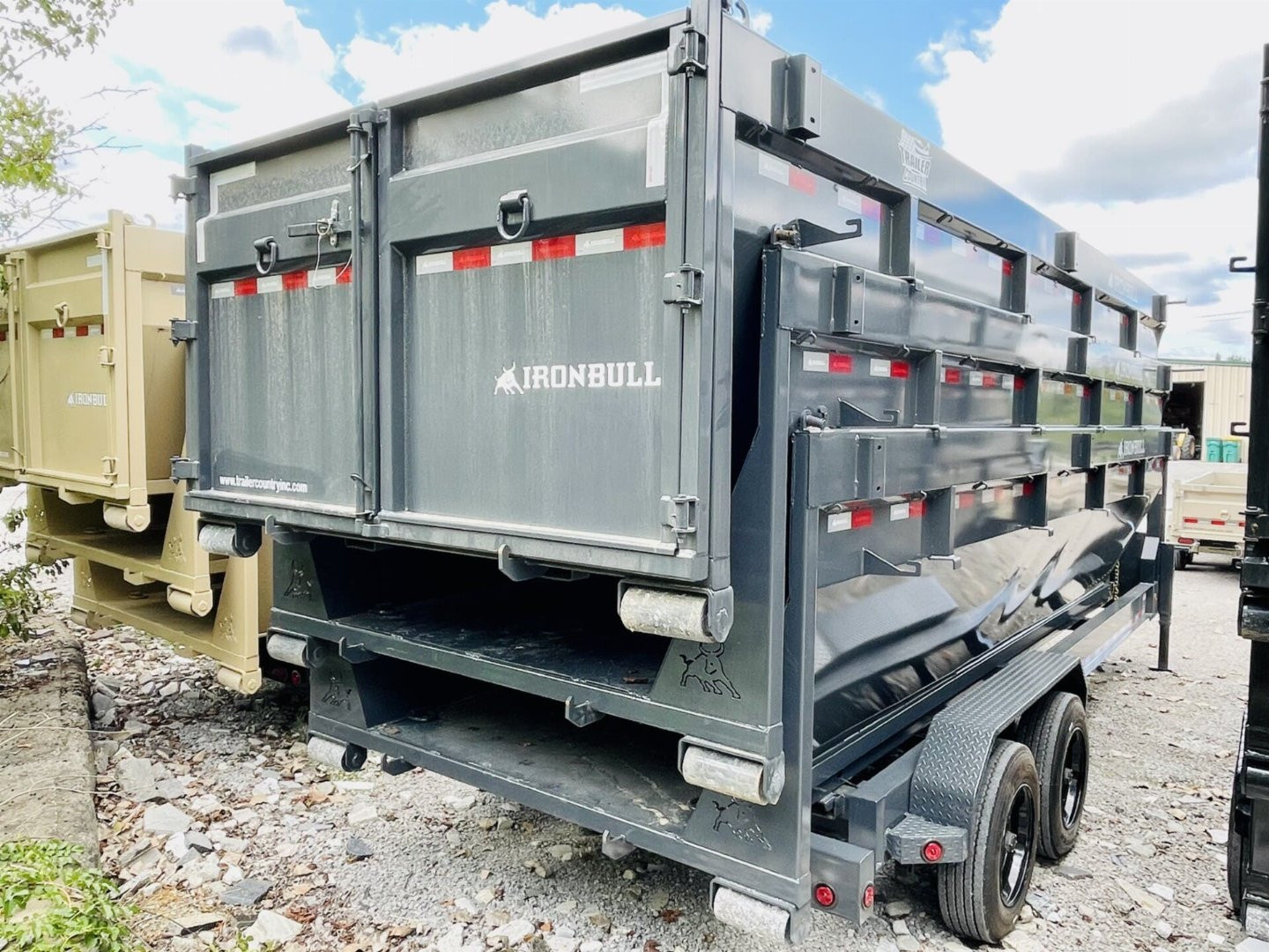 New 2026 NEW Ironbull 83" x 20' Roll Off Dump Trailer Package w/ (3)Stackable Dump Bins