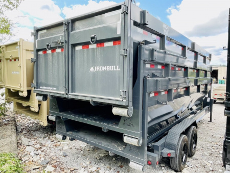 New 2026 NEW Ironbull 83" x 20' Roll Off Dump Trailer Package w/ (3)Stackable Dump Bins