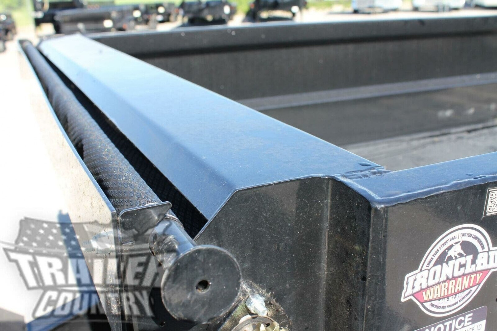 New NEW 7' x 12' IronBull Scissor Hoist Hydraulic Dump Trailer w/ 24" High Sides