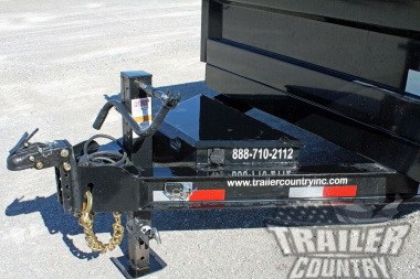 New NEW 7' x 12' IronBull Scissor Hoist Hydraulic Dump Trailer w/ 24" High Sides