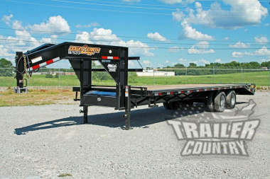 New 8' x 30' (25' + 5') Heavy Duty 12 Ton Dual Tandem GN Equipment Hauler Trailer