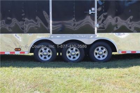 New 2026 Brand New Heavy Duty Model 8.5 x 32 Triple Axle Car Hauler Cargo Race Trailer