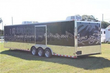 New 2026 Brand New Heavy Duty Model 8.5 x 32 Triple Axle Car Hauler Cargo Race Trailer