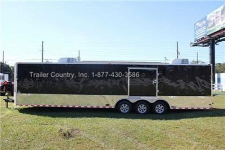 New 2026 Brand New Heavy Duty Model 8.5 x 32 Triple Axle Car Hauler Cargo Race Trailer