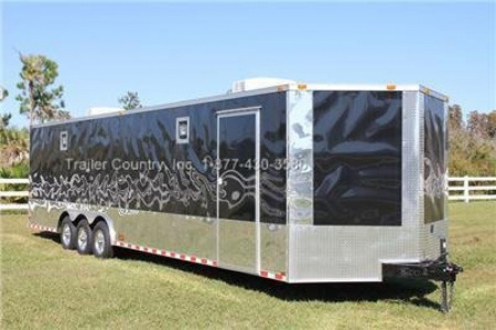 New 2026 Brand New Heavy Duty Model 8.5 x 32 Triple Axle Car Hauler Cargo Race Trailer