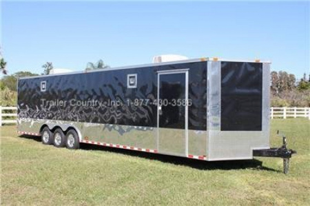New 2026 Brand New Heavy Duty Model 8.5 x 32 Triple Axle Car Hauler Cargo Race Trailer