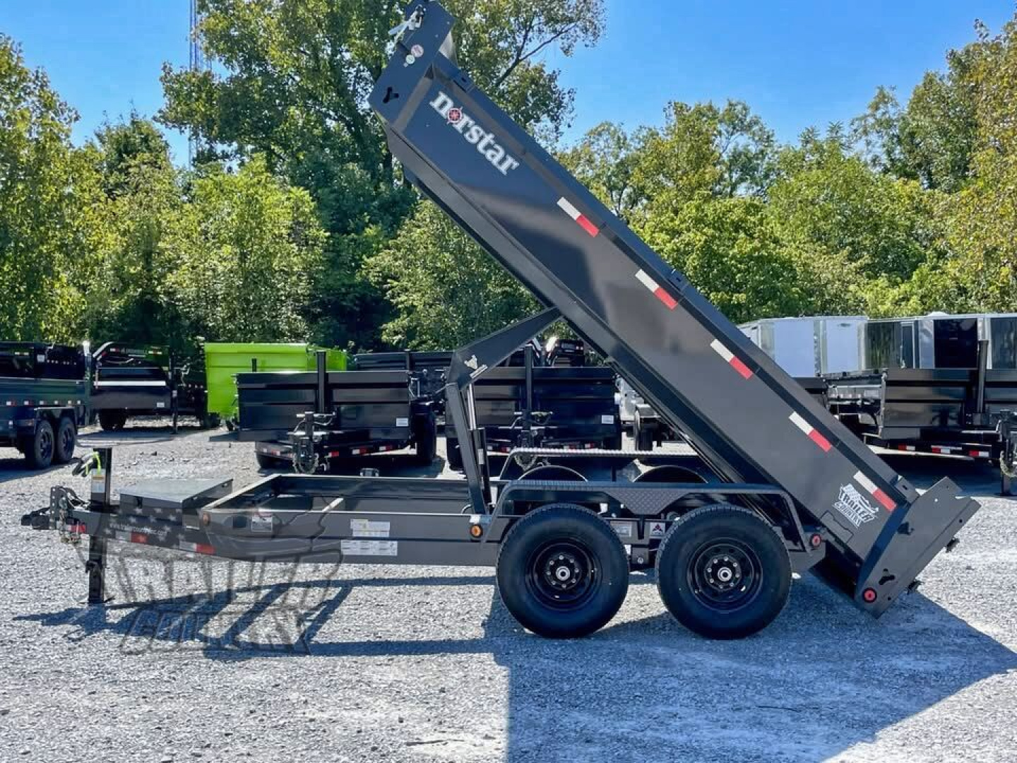 New 2026 NEW 7x14 Dump, 10 Gauge Floor, Charger, Tarp Kit, Barn Gate