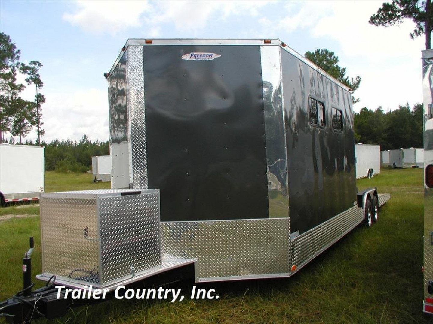 New 2026 Brand New 8.5 X 28 HYBRID CUSTOM Enclosed Utility Trailer - Rear Open Deck