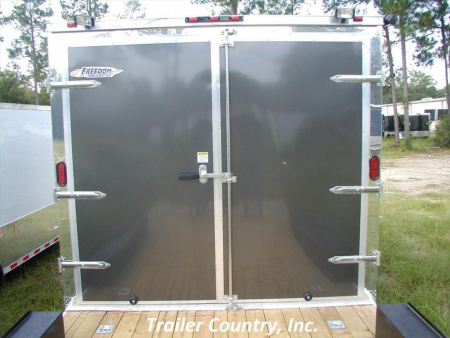 New 2026 Brand New 8.5 X 28 HYBRID CUSTOM Enclosed Utility Trailer - Rear Open Deck