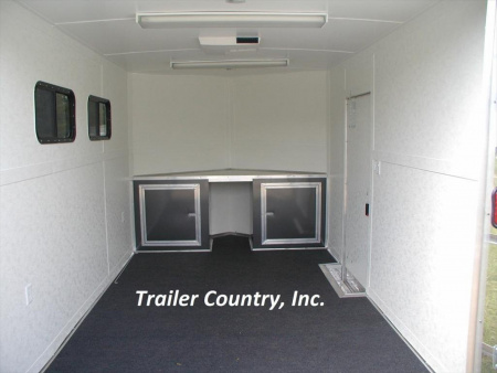 New 2026 Brand New 8.5 X 28 HYBRID CUSTOM Enclosed Utility Trailer - Rear Open Deck