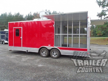 New 2026 NEW 8.5 x 22 Food Vending/Event Catering Trailer with Screened In Porch