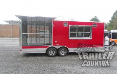 New NEW 8.5 x 22 Food Vending/Event Catering Trailer with Screened In Porch