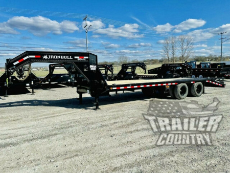 New 2026 New 8.5' x 25' (20'+5') Heavy Duty 10Ton Heavy Eq. Hauler Deckover Trailer w/ GN