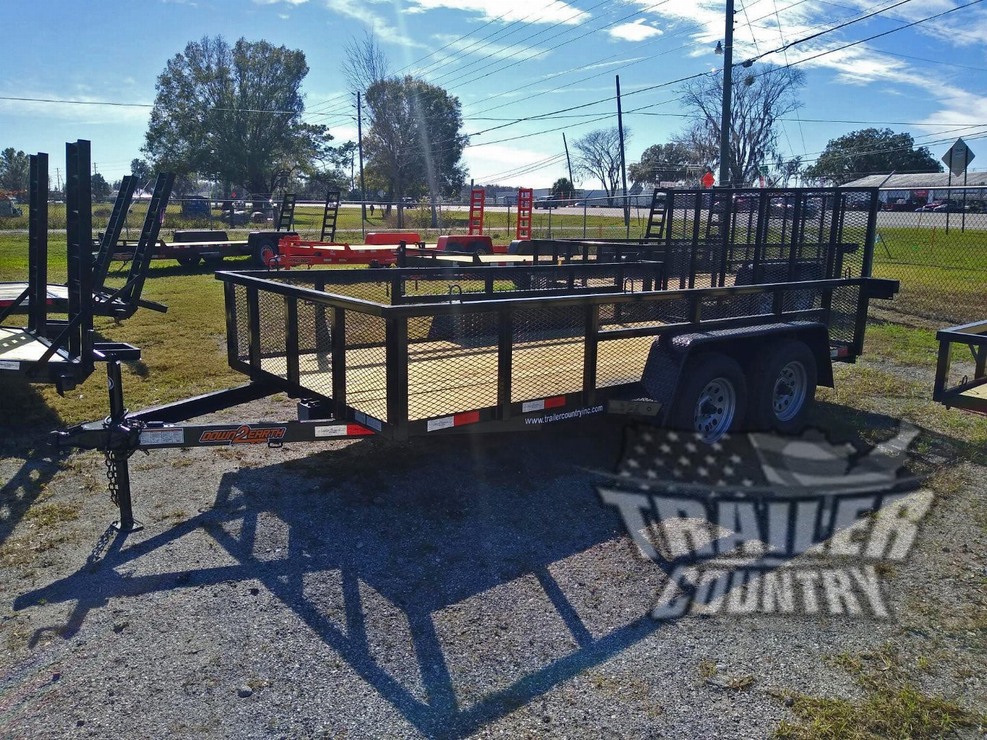 New 2026 NEW 76" x 16' UTILITY TRAILER W/ FOLD DOWN RAMP GATE