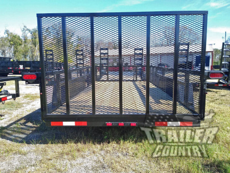 New 2026 NEW 76" x 16' UTILITY TRAILER W/ FOLD DOWN RAMP GATE