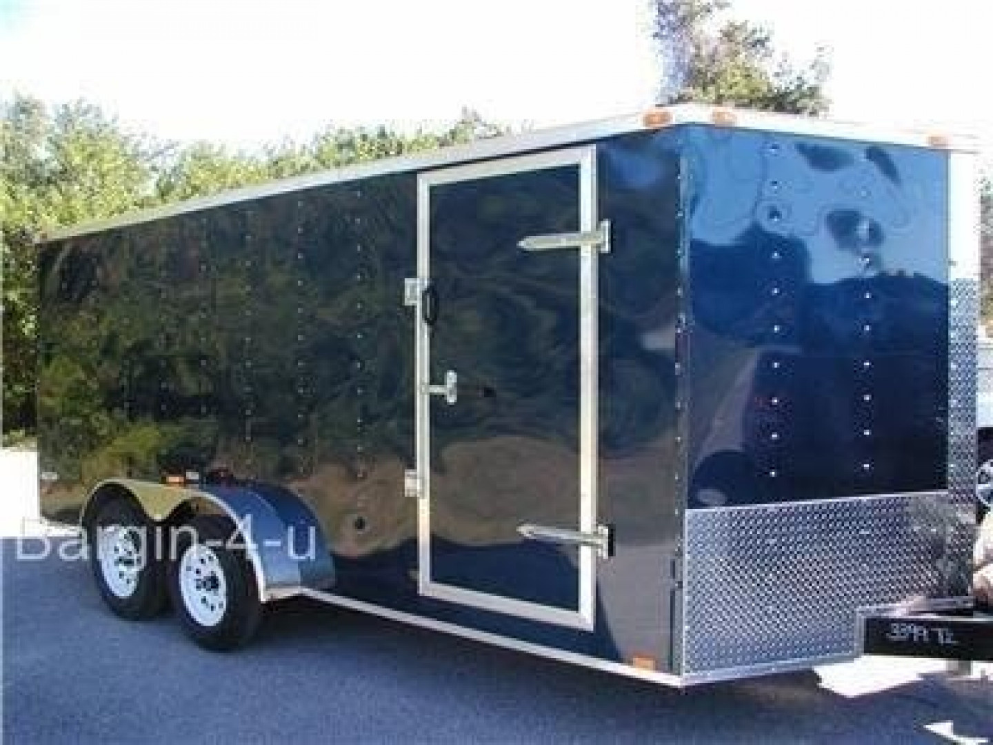 New 2026 Brand New Heavy Duty Model 7x16 Tandem Axle, V-Nosed Enclosed Trailer