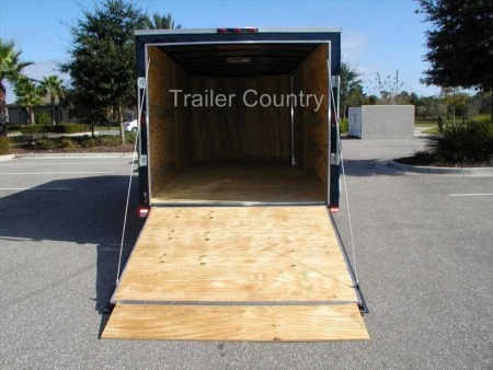 New 2026 Brand New Heavy Duty Model 7x16 Tandem Axle, V-Nosed Enclosed Trailer