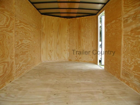 New 2026 Brand New Heavy Duty Model 7x16 Tandem Axle, V-Nosed Enclosed Trailer