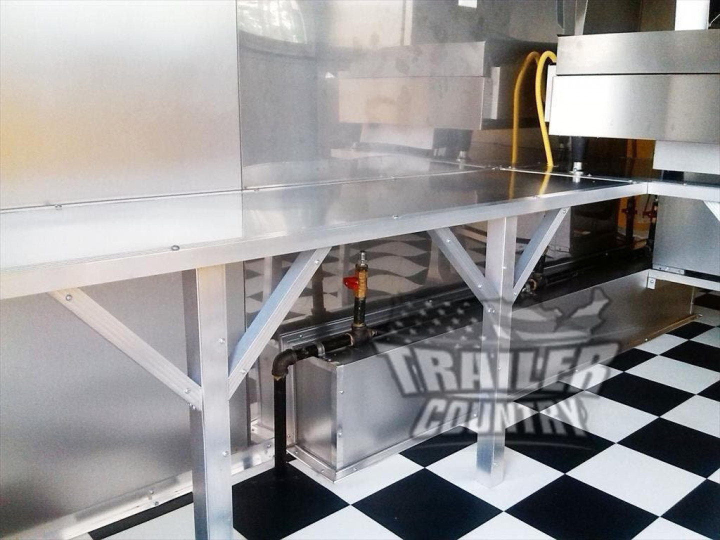 New 2026 NEW 8.5 X 16' V-NOSED ENCLOSED MOBILE KITCHEN VENDING TRAILER LOADED W/ OPTIONS & EQUIPMENT
