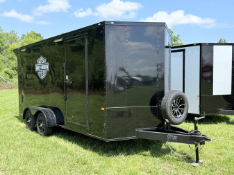 New 2026 Rock Solid Cargo 7x16 Motorcycle Trailer