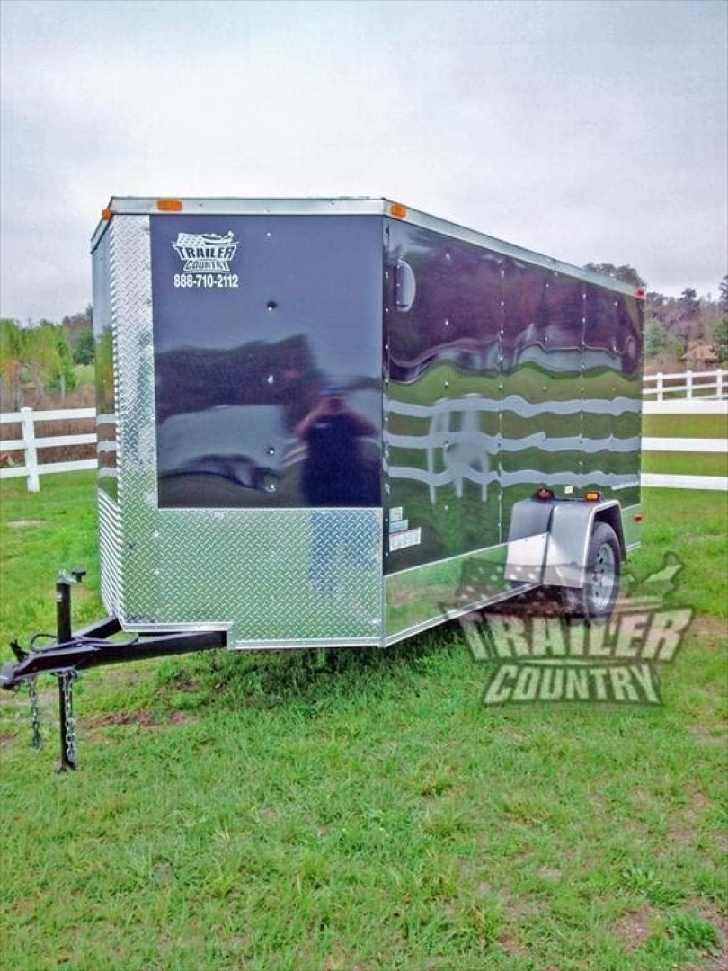 New 2026 New All American Series 6x12 Single Axle, V-Nosed Enclosed Trailer