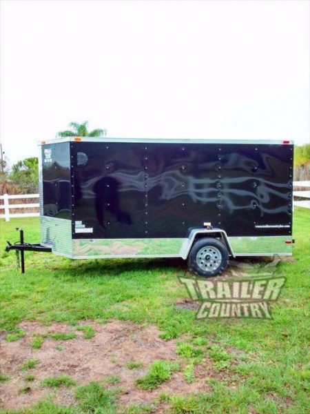 New 2026 New All American Series 6x12 Single Axle, V-Nosed Enclosed Trailer