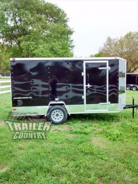New 2026 New All American Series 6x12 Single Axle, V-Nosed Enclosed Trailer